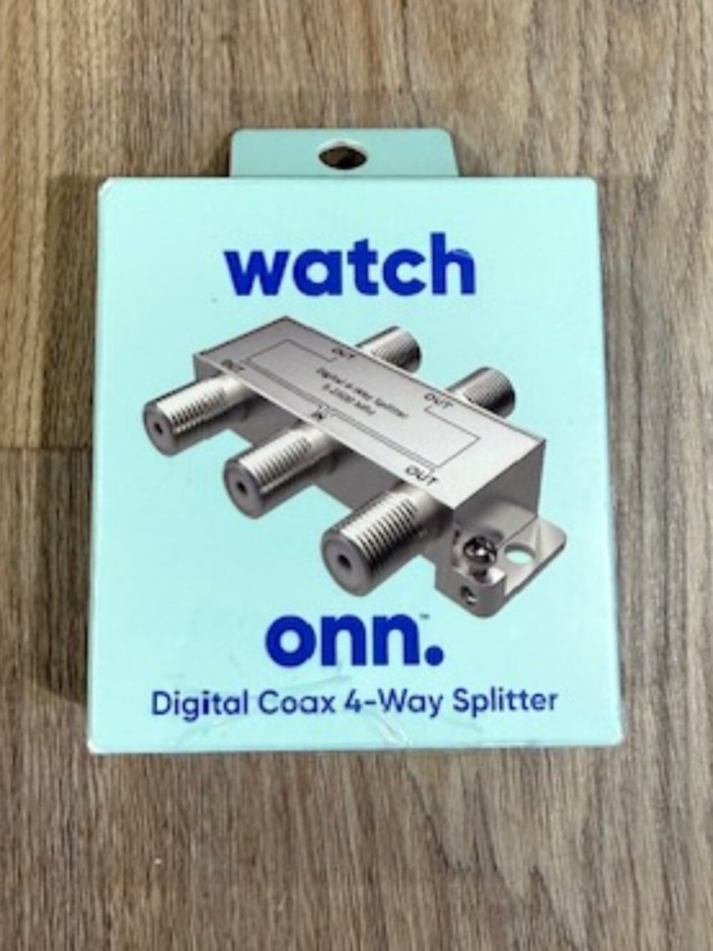 onn. 4 Way Digital Coax Cable Splitter